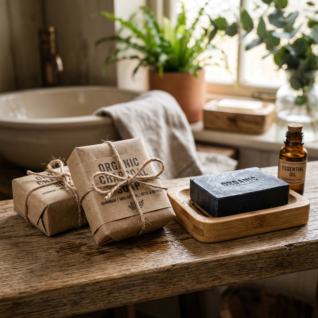 Natural Bamboo Charcoal Soap