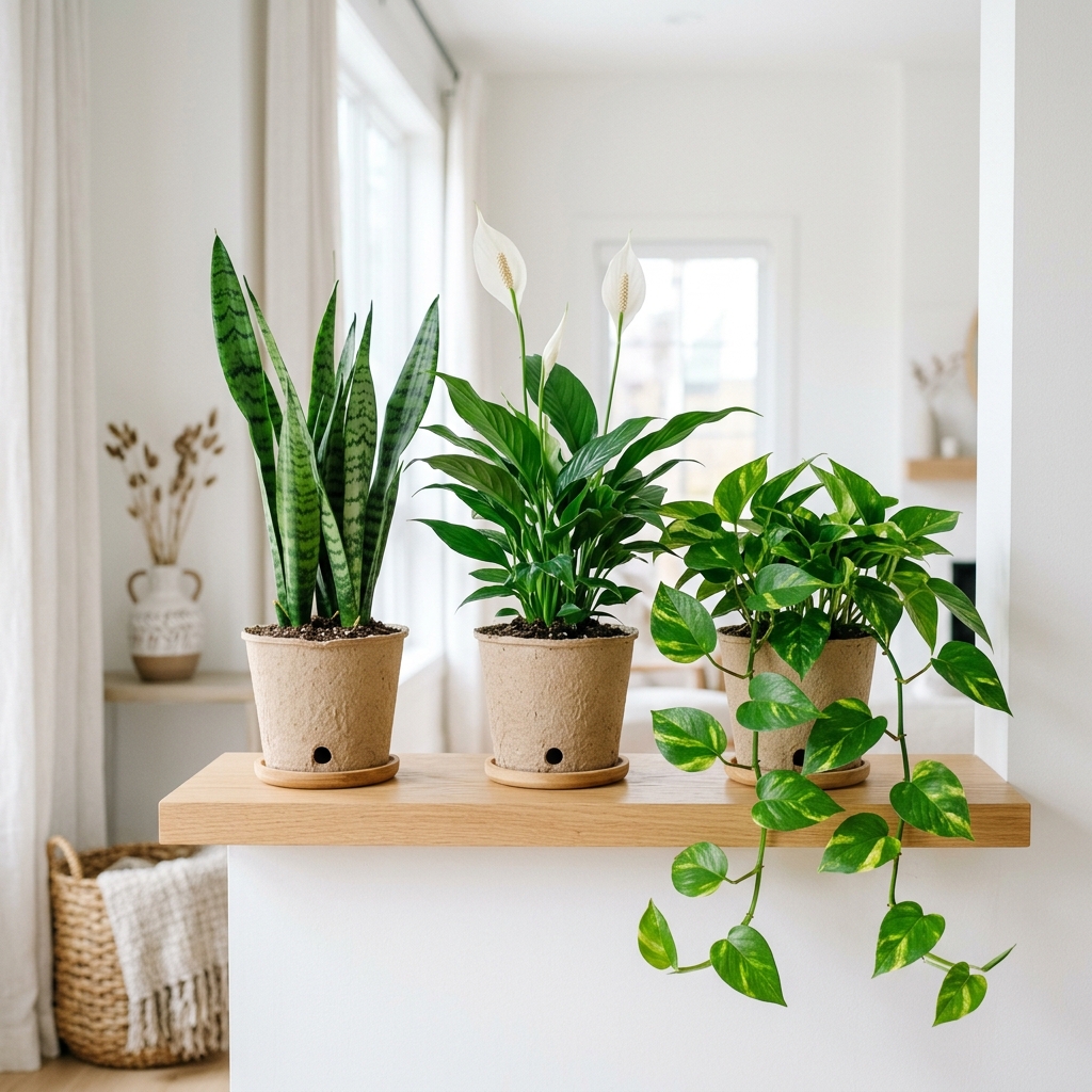 Indoor Air Purifying Plants Set
