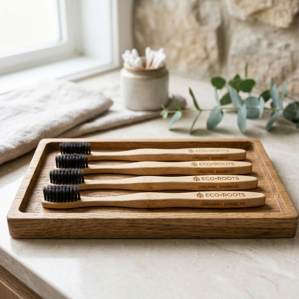 Bamboo Toothbrush Set (4 Pack)